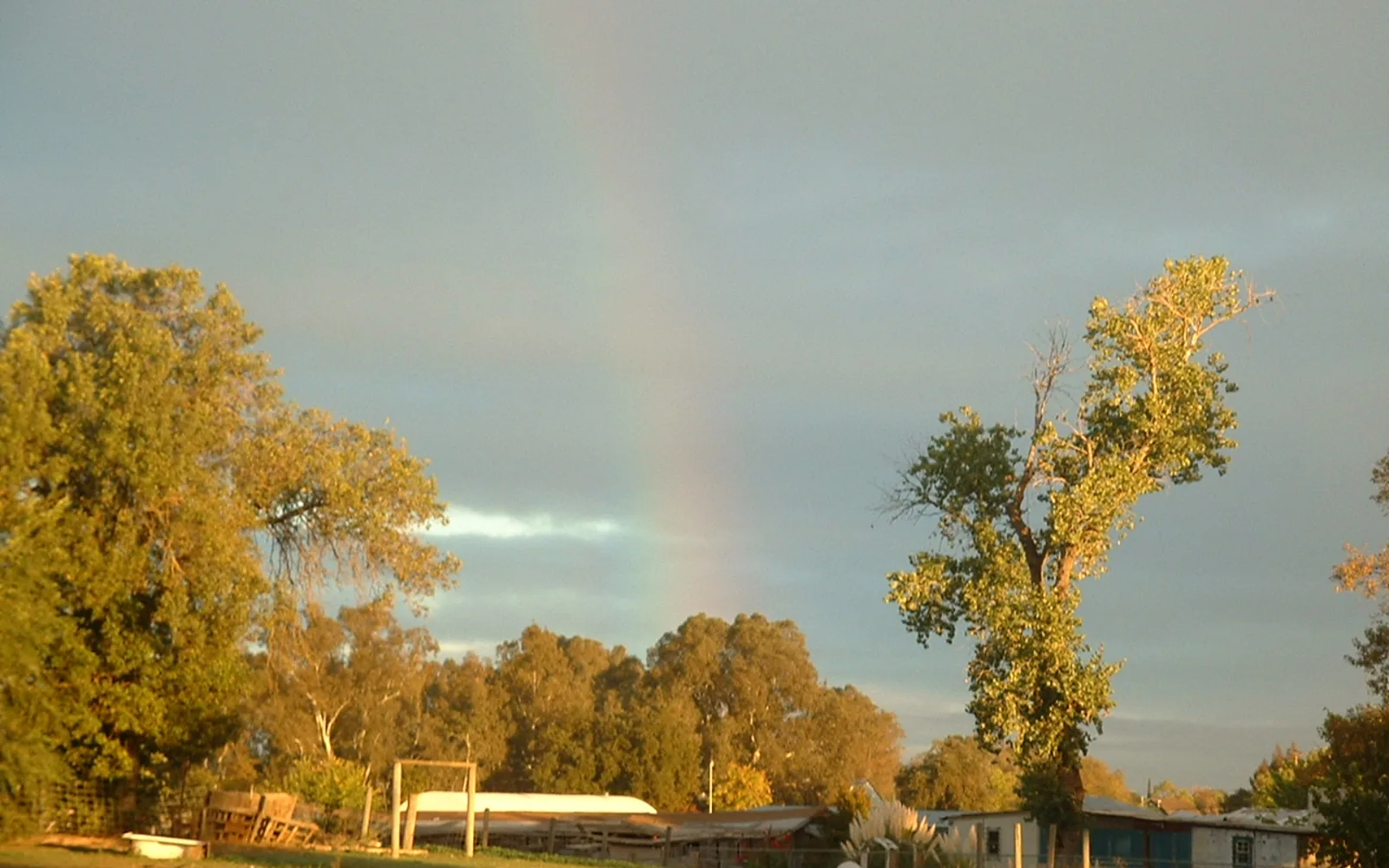 Rainbow-colored house in Sacramento, California